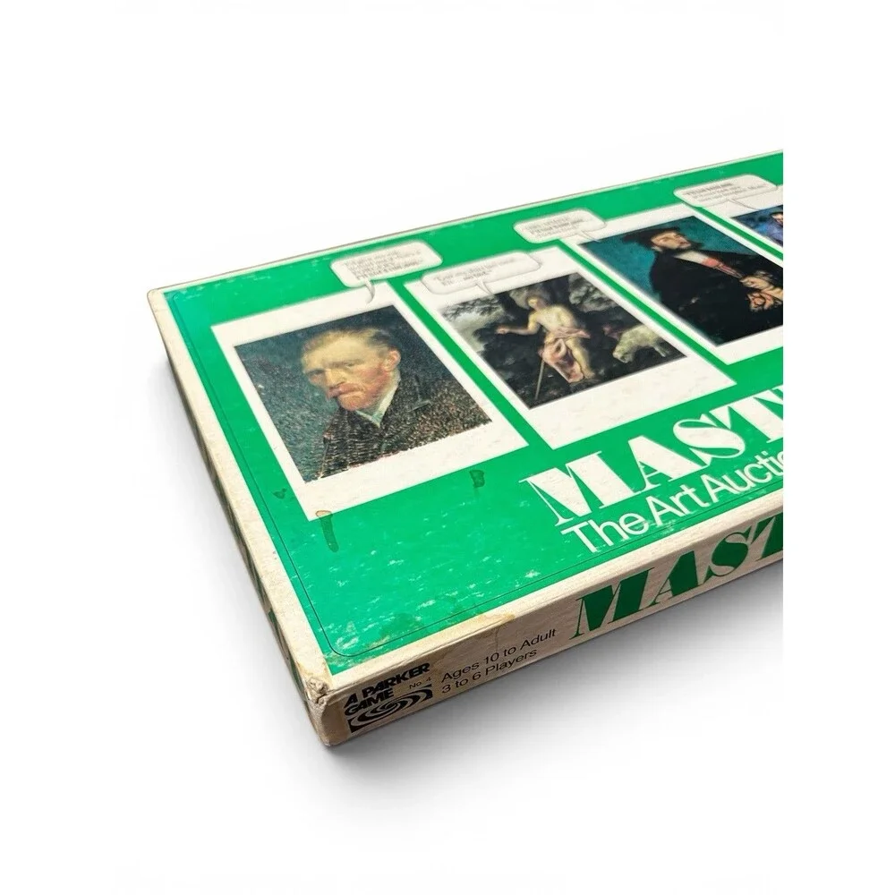 Vintage 1970s Masterpiece The Art Auction Game Board by Parker Brothers